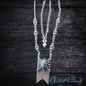 Sacagawea Talisman SG Liquid Metal Turquoise Pouch Necklace Necklaces LiquidMetalJewelry.com 