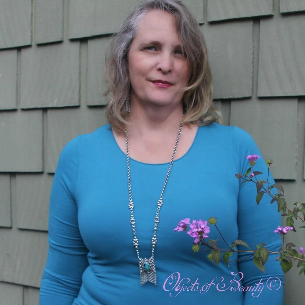 Sacagawea Talisman SG Liquid Metal Turquoise Pouch Necklace Necklaces LiquidMetalJewelry.com 