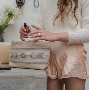 Sagebrush & Sand Clutch | Yellowstone Spirit Southwestern Collection Wool Clutch Purse Objects of Beauty Southwest 