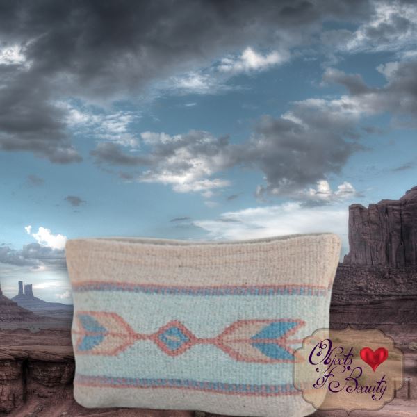 Sagebrush & Sand Clutch | Yellowstone Spirit Southwestern Collection Wool Clutch Purse Objects of Beauty Southwest 
