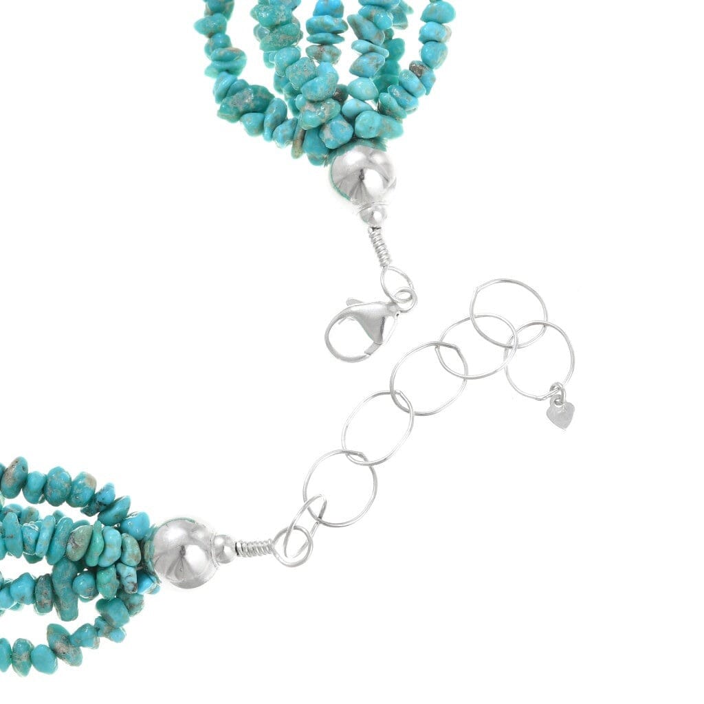 Seven Strand Navajo Blue Turquoise Southwestern Necklace | Yellowstone Spirit Necklaces Objects of Beauty Southwest 