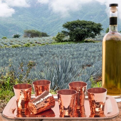Sharpshooter Copper Shot Cup Flight Set | Sertodo Copper | Yellowstone Spirit Southwestern Collection Copper Barware Set Sertodo Copper 