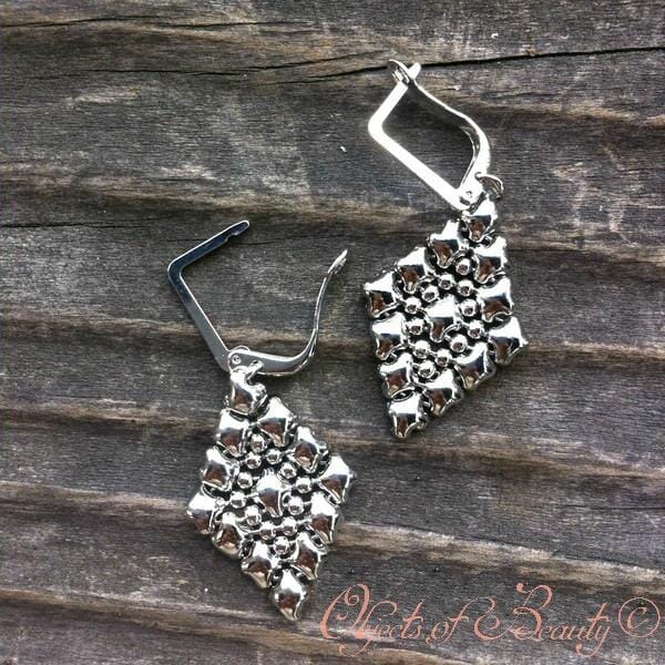She Saw Love SG Liquid Silver Earrings Earrings Sergio Gutierrez Liquid Metal Jewelry 
