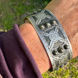 Silver Thunderbird Man's Bracelet | Yellowstone Spirit Southwest Collection Silver Bracelet Objects of Beauty Southwest 