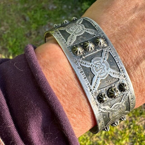 Silver Thunderbird Man's Bracelet | Yellowstone Spirit Southwest Collection Silver Bracelet Objects of Beauty Southwest 