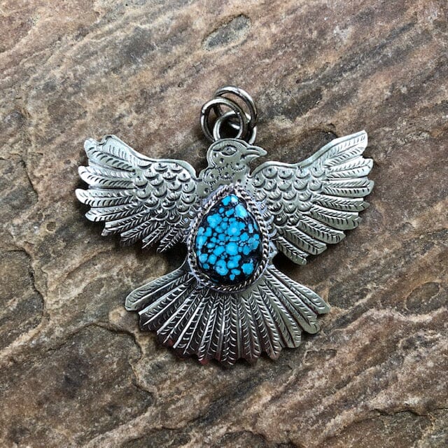 Silver & Turquoise Thunderbird | Yellowstone Spirit Southwestern Collection | Spirit Animal Collection Objects of Beauty 