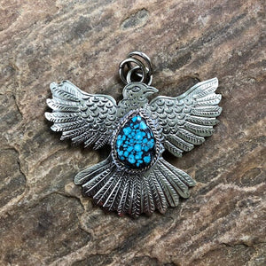 Silver & Turquoise Thunderbird | Yellowstone Spirit Southwestern Collection | Spirit Animal Collection Objects of Beauty 