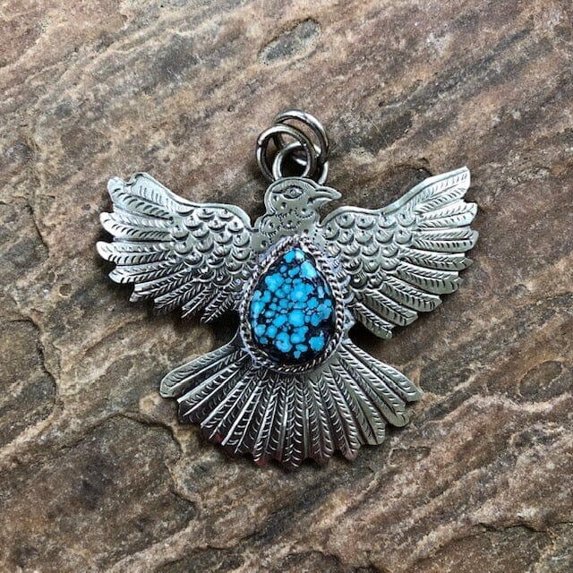 Silver & Turquoise Thunderbird | Yellowstone Spirit Southwestern Collection | Spirit Animal Collection Objects of Beauty 