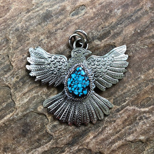 Silver & Turquoise Thunderbird | Yellowstone Spirit Southwestern Collection | Spirit Animal Collection