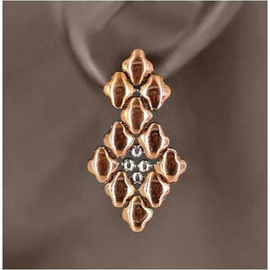 Simone Stainless Steel Rose Titanium Earrings | SG Liquid Silver Jewelry Earrings Sergio Gutierrez Liquid Metal Jewelry 