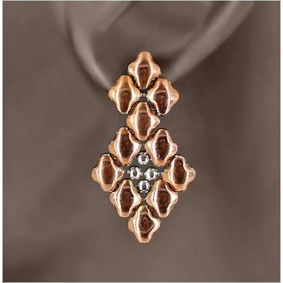 Simone Stainless Steel Rose Titanium Earrings | SG Liquid Silver Jewelry Earrings Sergio Gutierrez Liquid Metal Jewelry 