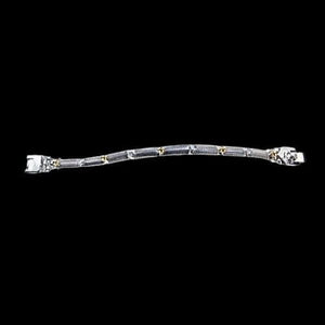 Slytherine Snake Bracelet w Gold and Zirconia Details liquid metal bracelet SG Liquid Metal 