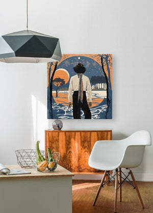 Soul Food | Andrea Record Fine Art | Yellowstone Spirit Southwestern Collection Painting Print Andrea Record Fine Art HD Sublimation Metal Print 8x8inches (21x21cm) 