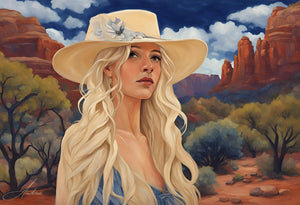 Soul Searcher | Andrea Record Fine Art | Yellowstone Spirit Southwestern Collection Painting Print Objects Of Beauty Southwest 