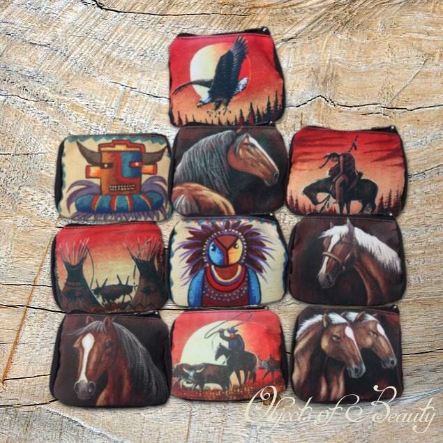 Southwestern Coin Purse | Crystal Pouch | Gift Bag Wallets & Money Clips El Paso Saddleblanket 