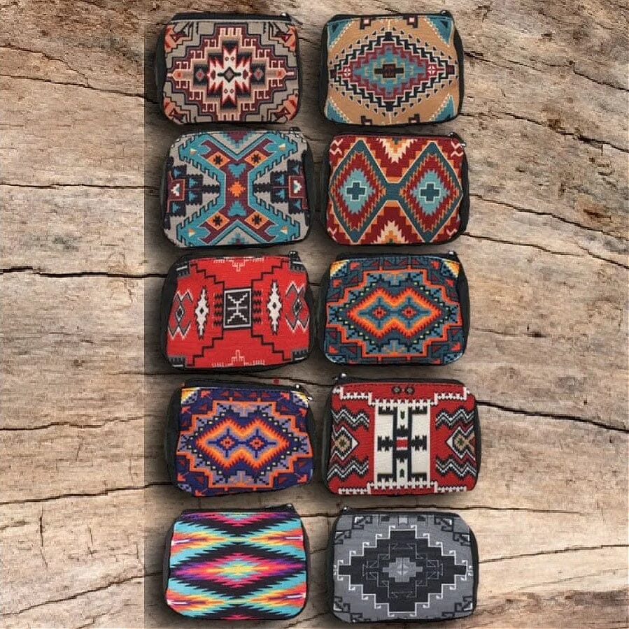 Southwestern Geometric Coin Purse Wallets & Money Clips Objects of Beauty Southwest 