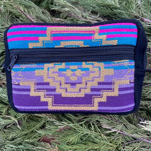 Southwestern Wool Cosmetic / Shaving Pouch or Clutch | Yellowstone Spirit Southwestern Collection Cosmetic Shaving Pouch ObjectsOfBeauty Neon 