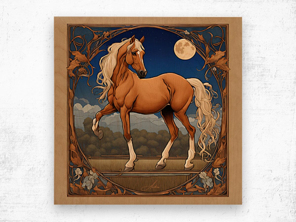 Starry Palomino Night | Andrea Record Fine Art | Yellowstone Spirit Southwestern Collection Painting Print Andrea Record Fine Art 