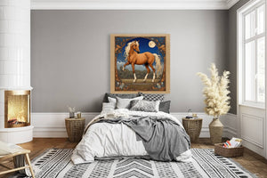 Starry Palomino Night | Andrea Record Fine Art | Yellowstone Spirit Southwestern Collection Painting Print Andrea Record Fine Art 