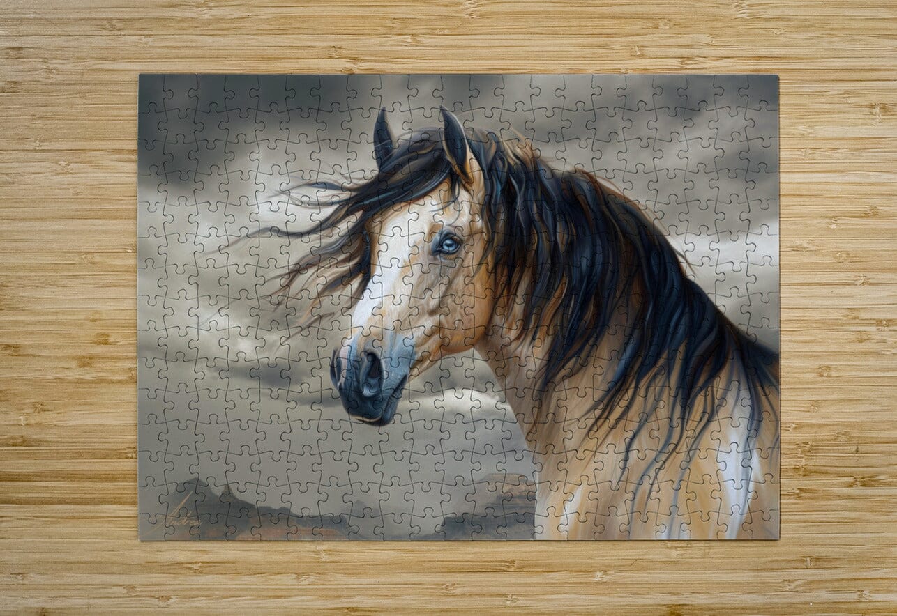 Tallulah Blue Eyed Buckskin Objects of Beauty puzzle 315 pcs 17x12 inches Puzzle High Gloss 