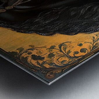 Tamuchi Black Frisian Horse Painting | Yellowstone Spirit Southwestern Collection Painting Print Objects Of Beauty Southwest 