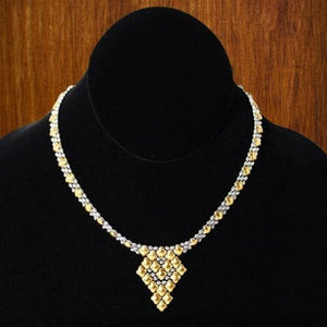 Tehachapi Stainless Steel w Gold Titanium SG Liquid Metal Necklace | Yellowstone Spirit liquid metal necklace SG Liquid Metal 