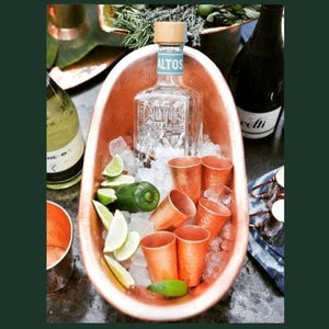 Tequilero Copper Shot Cup Flight Set | Sertodo Copper | Yellowstone Spirit Southwestern Collection Copper Barware Set Sertodo Copper 