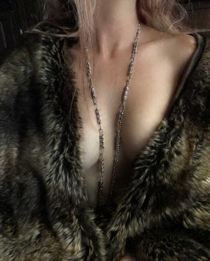 The Chain SG Liquid Metal Rope Necklace Necklaces Sergio Gutierrez Liquid Metal Jewelry 