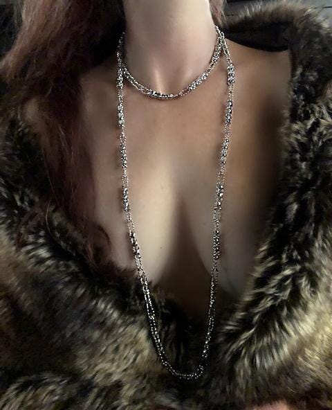 The Chain SG Liquid Metal Rope Necklace Necklaces Sergio Gutierrez Liquid Metal Jewelry 