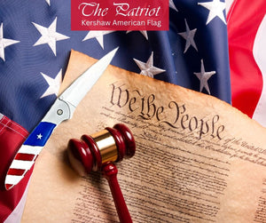 The Patriot 4" Kershaw American Flag Plain Blade Knife | Yellowstone Spirit Southwestern Collection Pocket Folders Santa Fe Stoneworks 