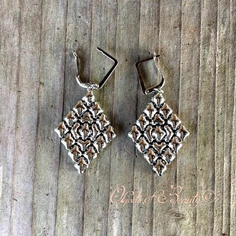 The Twelfth Hour Chrome Plated SG Liquid Metal Jewelry Earrings Earrings Sergio Gutierrez Liquid Metal Jewelry 