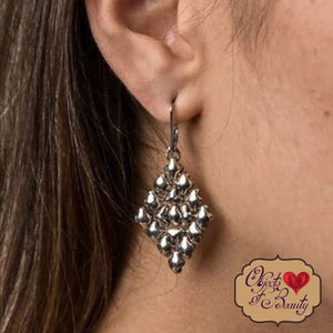 The Twelfth Hour Chrome Plated SG Liquid Metal Jewelry Earrings Earrings Sergio Gutierrez Liquid Metal Jewelry 