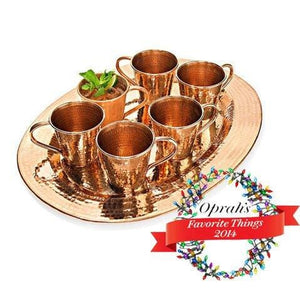 Thessaly Oval Copper Platter 16" x 11" | Sertodo Copper | Yellowstone Spirit Southwestern Collection Copper Platter Sertodo Copper 