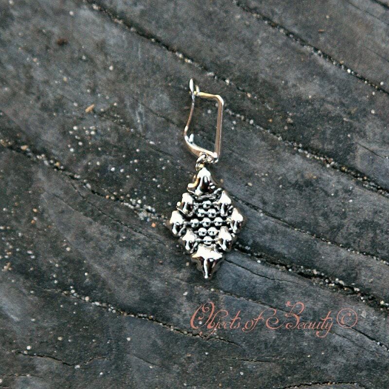 Thyme Earrings | SG Liquid Silver Jewelry Earrings Sergio Gutierrez Liquid Metal Jewelry 