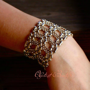 Titania SG Liquid Silver Jewelry Bracelet Bracelets Sergio Gutierrez Liquid Metal Jewelry 