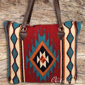 Trickster Southwestern Wool Tote | Yellowstone Spirit Southwestern Collection Wool Tote Objects of Beauty Southwest 