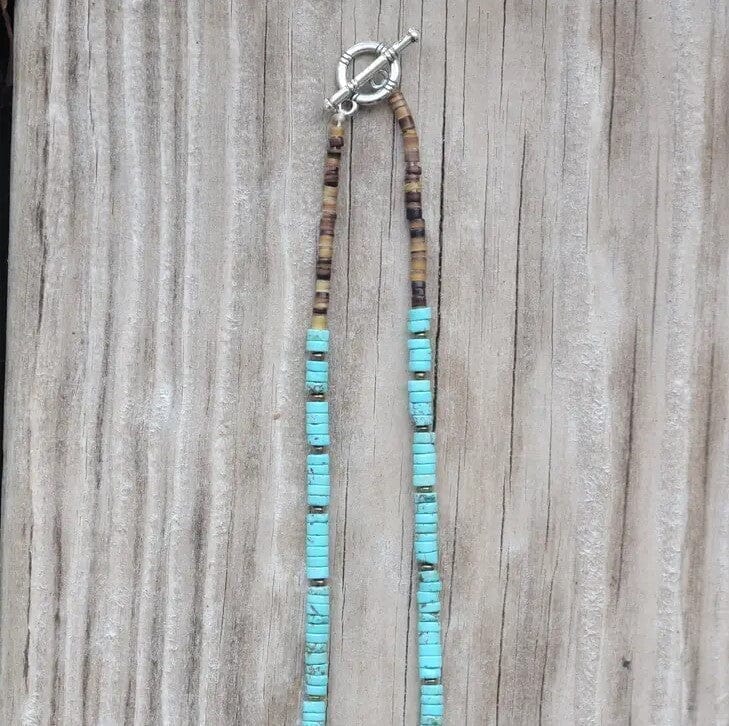 Turquoise Graduated Disc Necklace | Yellowstone Spirit Southwestern Co ...