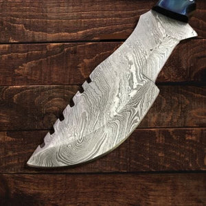 Ultimate Rugged Damascus Tracker Knife | Yellowstone Spirit Southwestern Collection Damascus Knife Objects of Beauty Southwest 