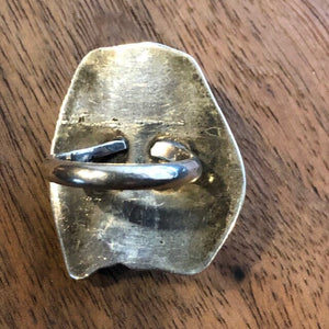 Vintage Navajo Turquoise Raindrop Bear Paw Ring | Yellowstone Spirit and Spirit Animal Collections Rings Objects of Beauty Southwest 