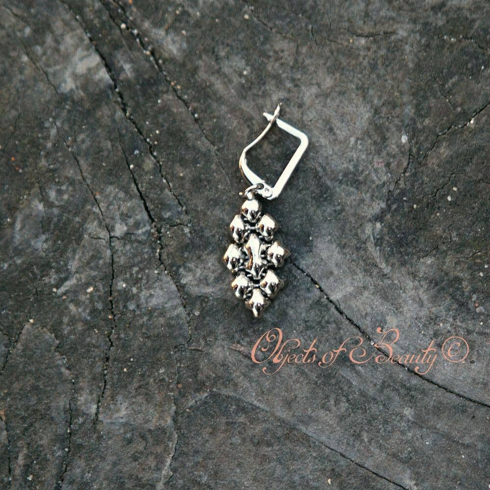 Viviana SG Liquid Metal Earrings Earrings Sergio Gutierrez Liquid Metal Jewelry 