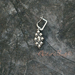 Viviana SG Liquid Metal Earrings Earrings Sergio Gutierrez Liquid Metal Jewelry 