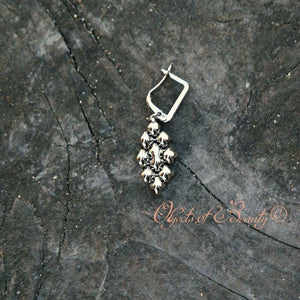 Viviana SG Liquid Metal Earrings Earrings Sergio Gutierrez Liquid Metal Jewelry 