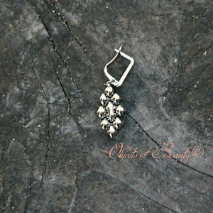 Viviana SG Liquid Metal Earrings Earrings Sergio Gutierrez Liquid Metal Jewelry 