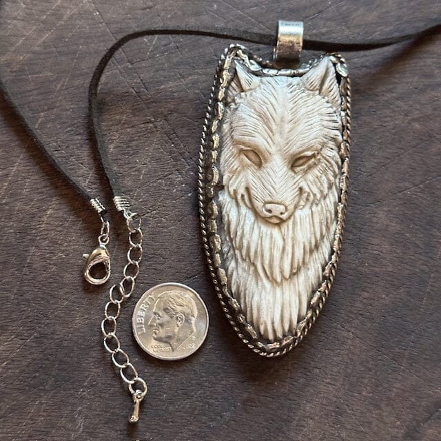 Wolf Pendant Large | Yellowstone Spirit Southwestern Collection & Spirit Animal Collection Pendant Necklace Objects of Beauty Southwest 