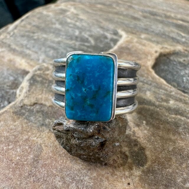 Yellowstone Spirit Man's Turquoise Ring Made in USA | Yellowstone Spirit Southwestern Collection Turquoise Ring Objects of Beauty Southwest 