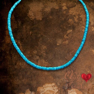 Blue Heishi Turquoise Necklace | Yellowstone Spirit Southwestern Collection Turquoise Necklace Objects of Beauty Southwest 