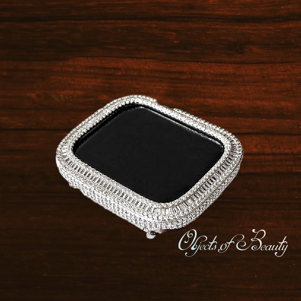 Candy; The Bling of All Blings Baguette Crystal Apple Watch Bezel Watch Accessories EMJ 