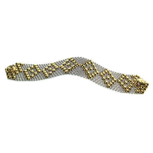 Capella Stainless Steel / Yellow Titanium Bracelet | SG Liquid Metal Bracelets Sergio Gutierrez Liquid Metal Jewelry 