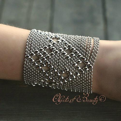 Carinthia SG Liquid Silver Bracelet Extra Small Bracelets Sergio Gutierrez Liquid Metal Jewelry 