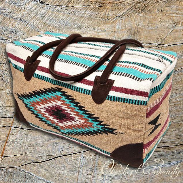 Cherokee Pale Rider Duffel Diaper &  Trekking Bag | Yellowstone Spirit Southwestern Collection | objects of beauty